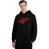 4F Hommes, Pull-over, Herren Sweatshirt, tiefschwarz, Noir, (XXL)