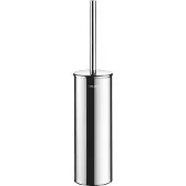 Delabie Ensemble brosse WC. Fixation au sol avec bride. Acier inoxydable, poli miroir