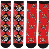 One Piece Chaussettes pack de 2 S-M, Multicolore, (lot de 2, M/L)