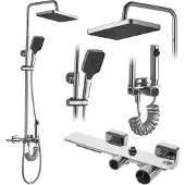 REA Kit De Douche Helix Chrom