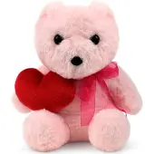 WP Merchandise - Peluche Ours Ellie avec un cœur (21 cm)