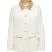 ONLY Veste mi-saison 'ONLFrankie' écru / moutarde