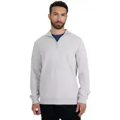 4F Hommes, Pull-over, Herren-Sweatshirt, Blanc, (L)