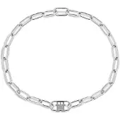 Tommy Hilfiger Fashion Steel Necklace Monogram 2780726, (Acier inoxydable)