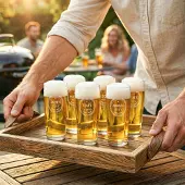 Yoursurprise Verres à bière miniatures gravés - 6 pièces