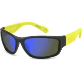 Polaroid Lunettes de Soleil PLD 2166/ATP/S 62/17/130 Black yellow Rubber frames MAN PLD 2166/ATP/S