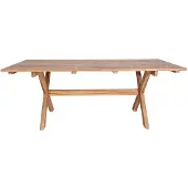 House Nordic Table de salle à manger Murcia en teck - Nature Finish, 200x90x75 cm