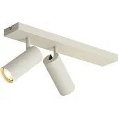 QAZQA Spot de plafond moderne beige 2 lumières réglable - Renna
