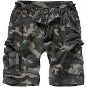 Brandit Short cargo d'été pour homme BD2019: Bermuda robuste en coton ripstop camouflage