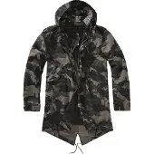 Brandit Parka mi-saison 'M51 US' anthracite / graphite / greige / vert foncé