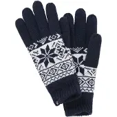 Brandit Gants bleu marine / blanc