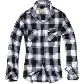 Brandit Chemisier 'Amy' noir / blanc