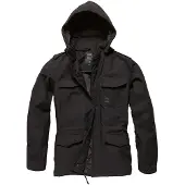 Vintage Industries Parka d’hiver 'Darren' noir