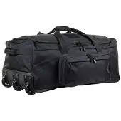 101 Inc Grand sac de transport militaire Trolley Commando 136L, noir