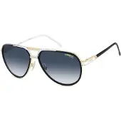 Carrera Lunettes de Soleil 1076/S 61/15/145 Black white Metal frames MAN 1076/S