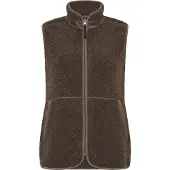 Didriksons Gilet 'Siv' chocolat