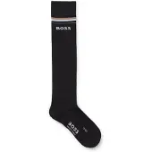 BOSS Chaussettes d’équitation en coton mélangé avec logo