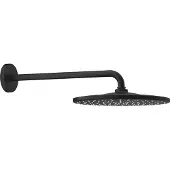 GROHE Rainshower Mono 310 ensemble de douche de tête – douche de tête Ø 31 cm – bras mural courbé – sans douchette – noir mat 22121kf0