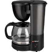 Alpina Machine à café 2 à 12 tasses, noire, Cafetières à filtre, Noir
