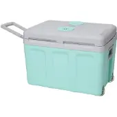 Incasa Glacière thermoélectrique 40L - Alimentation 12/220V - Verte - Idéale pour l'été en voiture