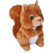 Wild republic Peluche Écureuil Rouge , Jouet en Peluche, Cadeaux pour Enfants, 7 pouces