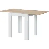 Dmora - Table extensible système d'ouverture en livre - L67 cm