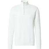 Kronstadt Carlo Regular Fit Sweat-shirt Tirette blanc, Unicolore