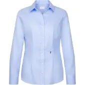 Seidensticker Slim Fit Blouse bleu, Unicolore