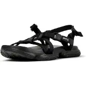 Camper pour femme. K201900-001 Sandales Karst noir (37), Plat, Boucle, Casuel, Polyester recyclé