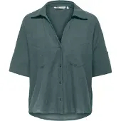 ONLY Chemisier 'ONLTIZANA' vert foncé