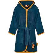 Playshoes Peignoir 'DIE MAUS PIRAT' marine / chocolat / orange
