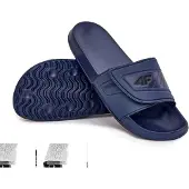 Butosklep Hommes Sandales Avec Velcro 4FMM00FFLIM091-31S Bleu foncé 41