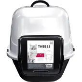 M PETS Cage de transport pour animaux domestiques MPETS 62 x 53 x 58 cm blanc blanc/noir plastique