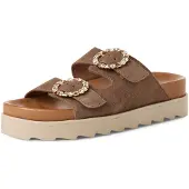 Tamaris Mule marron / or / transparent