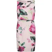Vera Mont Robe pétrole / vert pastel / rose / rose foncé