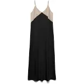 Vero Moda Robe beige / noir