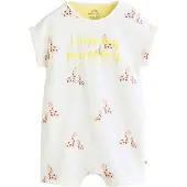 Next Barboteuse / body jaune / rose ancienne / blanc