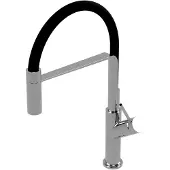 Omnires VITA VI6350BLCR Mitigeur d'évier, noir-chrome