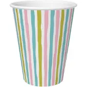 Duni Becher Stripes Multi, 24 cl, 10 Stück