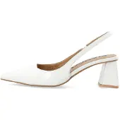 Bianco Escarpins à bride arrière 'Maralyn' blanc cassé