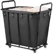 Vevor Chariot à linge mobile avec roulettes pivotantes