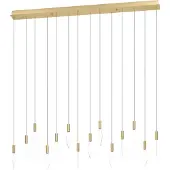 Eglo Suspension LED Mirador, suspension élégante, suspension cluster en métal avec éléments en verre acrylique, suspension blanc chaud, 140 cm