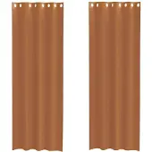 vidaXL Voile Rideaux avec oeillets 2 pcs. Terracota