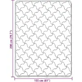 vidaXL Couette toutes saisons rembourrée anthracite 155 x 200 cm