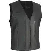 Halvarssons Vassbo, gilet en cuir ,Noir ,L