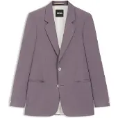 BOSS Veste de costume coupe décontractée en twill