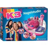 Clementoni K3 Nail Studio - Set Nail Art pour enfants - Jeu créatif