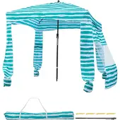Vevor Tonnelle de Plage 1,83x1,83 m