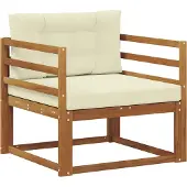 vidaXL Sofa de milieu extérieur Bois d'Acacia Massif Naturel