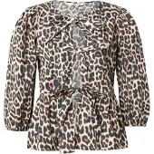 ONLY Chemisier 'ONLRANINA' beige / noir / blanc